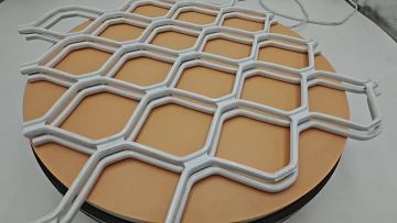 White aluminium mesh
