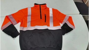 Customized Logo Reflective Jacket High Visibility Sweaters Mens Sweatshirts Safety Hoodies1