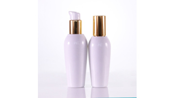 Round Shape Lotion Bottle with golden caps