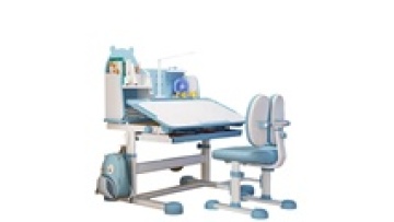 Multi-Functional Children's Study Table with Adjustable Top Angle, Bookcase, and Posture Correction1