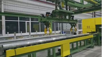 Steel rods stacking machine