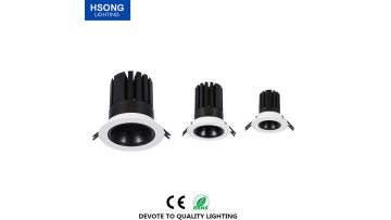 Hsong Lighting - 30W hot selling LED spot light with hoenycomb cut out 120mm glare free Recessed COB downlight for hotel shops residential LED COB Recessed Spotlights1