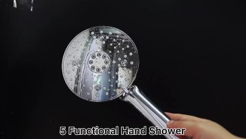 Leelongs High Pressure 5 Spray Modes Universal Handheld Rainfall Showerhead1