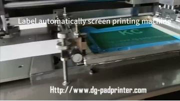 self-adhesive lanels automatic screen printing machine