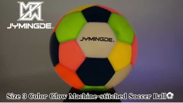 size 3 glow in the dark soccer ball custom size and weight