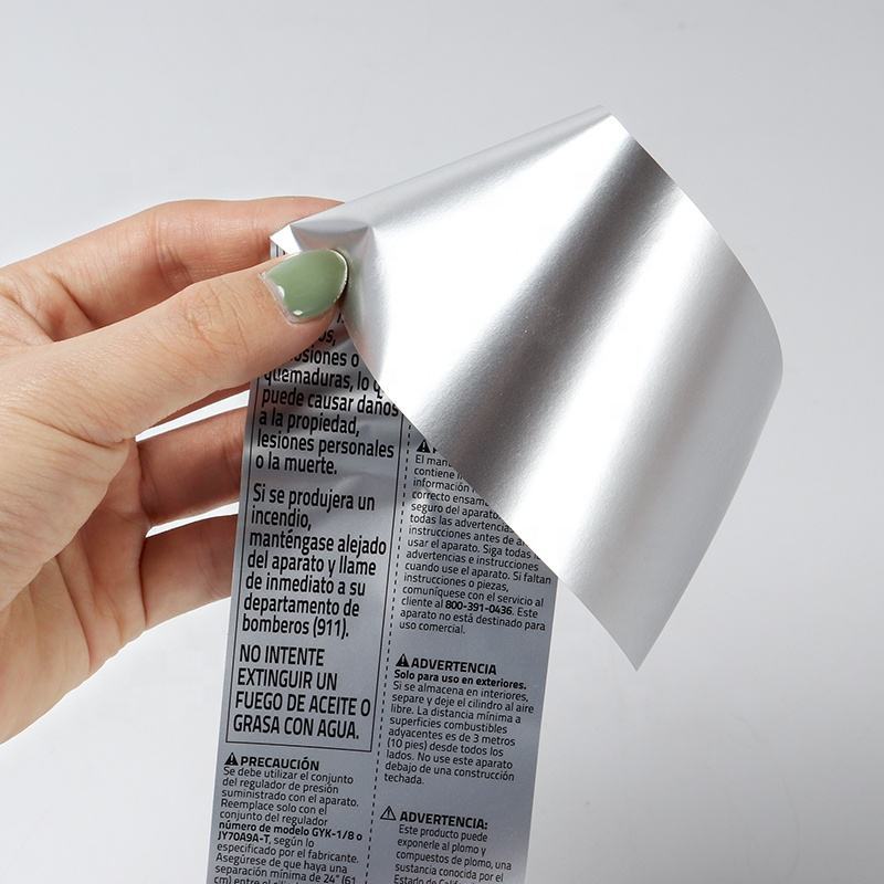 Silver Vinyl Stickers