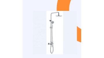 New Shower Sets Three Functions Rainfall Shower Systems Contemporary Exposed Shower Faucet System Brass Chrome Eastern Europe1