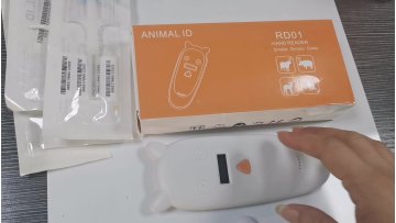 Rfid FDX-B/A Animal Tag Microchip Reader ISO Chip Portable OLED Pet Dog Cat Scanner 134.2khz for Rfid Glass Tag/rabbit Ear Tag1