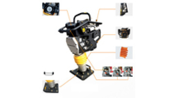 Petrol Type Earth Rammer Compaction Vibratory Rammer Gasoline Engine 5.5HP Tamping Impacting Rammer1