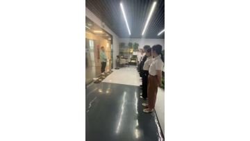 Connector Company's incentive morning meeting