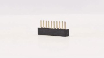 1.0mm Pitch Female header Single Row Straight H2.0mm 1*10P