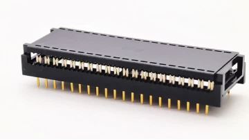 Wide-type 0.6DIP 2.54*15.24FD/40P  IDC Connector Two-piece Half-gold