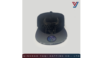 Flat Visor Embroidery + Sublimation 6-Panel Cap 01