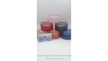 200g empty glass jar cosmetic package
