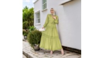 2025 Arab Dubai Long Robe Women Abaya Fashion Lace Hollow Splicing Muslim Dress Middle Eastern Islamic Long Sleeve Dresses1