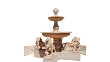 Multi-tiered Natural Stone Fountain Water Feature