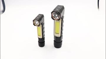 COB LED Flashlight USB Charging Torch Handfree 360 Degree Twist Rotary Base Flashlight Magnetic Working Light Outdoors1