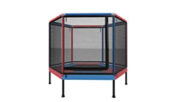 Kids Outdoor Trampoline with Safety Net and Jumping Bed1