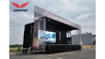 SINOSWAN ST130 Mobile Stage Trailer is heading to South America，bringing powerful event solutions!