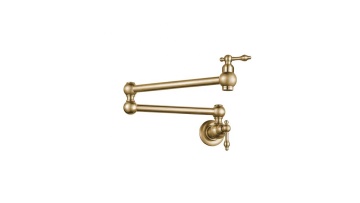Commercial Two Handle Brushed Gold Faucet