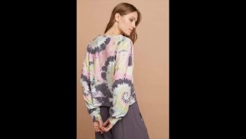 Women Pullover Tie Dye Top Sweatshirts1