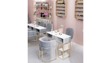 wholesale Free sample New models Modern style  furniture wireless charge marble Beauty salon Manicure Nail table1