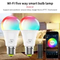 LED Lamp WIFI Smart Bulb Supports Alexa Google Home IFTTT Smart Voice Control Bulb Lamp B22 E26 E27 Smart Lamp Home Outdoor