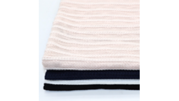 Fashion Twist Horizontal Strip Multi Color Polyester Jacquard Knitted Jersey Fabric for Garment1