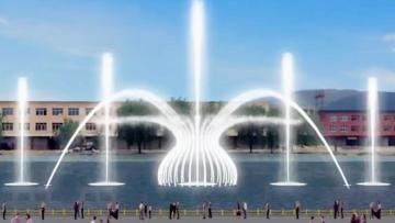 Large Musical Dancing Water Fountain
