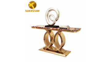 Luxury Marble Glass Console Tables CT017 - Furniture Foshan Xuanzhen1