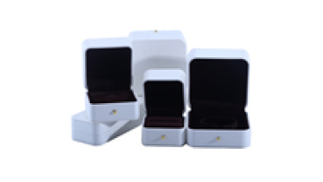 Hanhong factory wholesale custom white PU leather jewelry packaging box wedding necklace gift box earrings ring jewelry box1