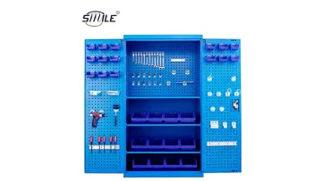 Smile Custom Heavy Duty Steel Tool Storage Cabinet with Pegboard and Shelf1