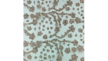 2023 hot style nigerian lace fabric sequin glitter For glitter fabric Pink dress1