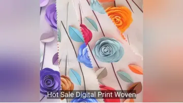 Hot Sale Digital Print Woven Fabric Fabric for Dress1