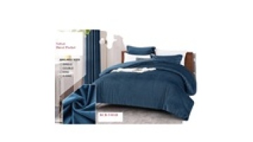 Rancho wholesale OKOTEX Queen Size Velvet fabric thick Duvet Pocket and quilt Cover Set1