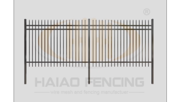 Decorative and ornamental garden galvanized and powder coated iron steel fence for sale1