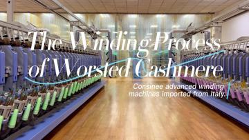 Consinee winding process of worsted of cashmere