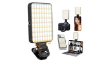 Rechargeable 128 LED Selfie Light with Magnetic Clip for Photography and Vlogging1