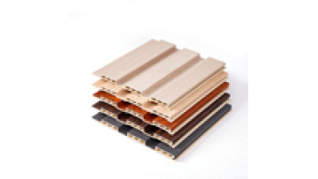 195*14Mm Eco 3D Fluted Inside Decorative Indoor Wood Composite Cladding Laminated Wpc Wall Panels1