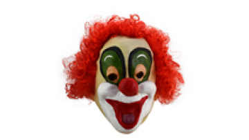 Unisex Funny Face Clown Mask - Halloween & Masquerade Costume Prop1