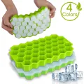 Cavity Ice Cube Tray Box Ice Cube Mold Food Grade Flexible Silicone Ice Molds for Whiskey Cocktail