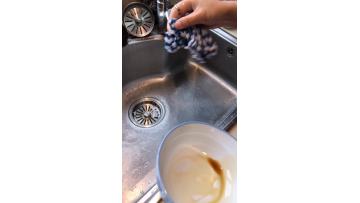 Factory Wholesale Striped Coral Velvet Kitchen Clean Cloth