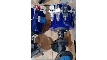 Pneumatic American standard flange Y-shaped globe valve