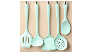 Silicone kitchenware five pieces Non-stick silicone kitchenware set cooking spatula tool1