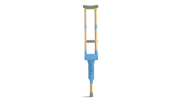 45cm Three-Section Non-Slip Cross-Border Crutches for Elderly & Young Disabled People Fractures Dual Cane for Rehabilitation1