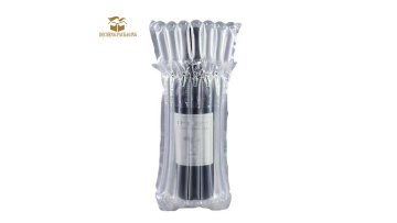 Air column bag for wine bottle