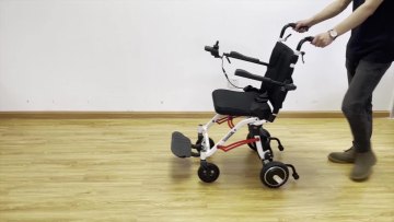 Folding and Travel Lightweight Electric Wheelchair, Portable Mobility Smooth Wheel chair1