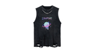 Custom  Summer 100% Cotton Vintage Washed men's Casual Gym Tank Top Vest Wholesale1