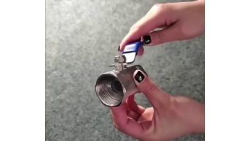 Stainless steel threaded ball valve