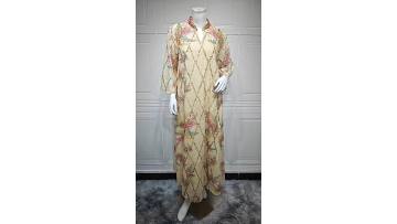 Printed Long Sleeve Maxi Dress (1)